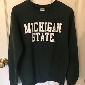 michigan state crew neck sweatshirt
